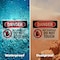 Signmission Hot Surface Sign, 18 in H x 24 in W, Plastic, Hot Surface Do Not Touch OS-2PACK-DS-P-1824-L-2231 - alternate 4
